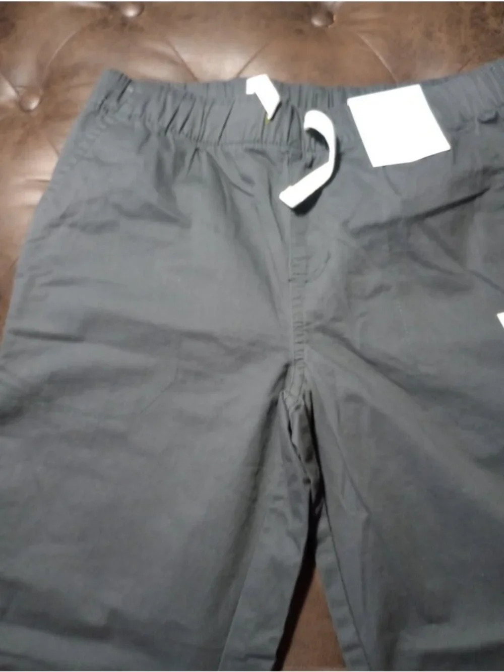 Set Of 2 Cat and Jack Boys Size 14 Straight Pull On  Pants Reinforced Knee